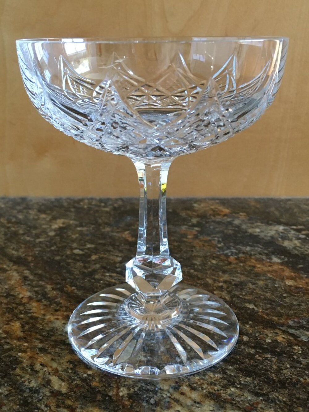 Vintage Baccarat France Cut Crystal 'Colbert' Champagne Coupe - Coupe #6